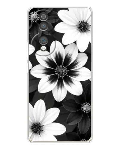 Чохол для Huawei Honor 70 з картинкою «Монохромні айстри» Чохол для Huawei Honor 70 з картинкою «Монохромні айстри»