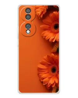 Чохол для Huawei Honor 70 з картинкою «Помаранчеві гербери»