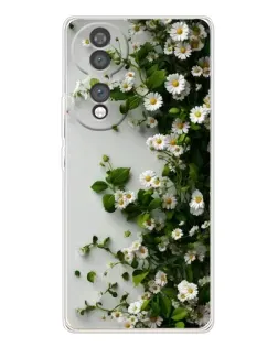 Чохол для Huawei Honor 70 з картинкою «Гілка дрібних білих квітів»