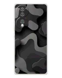 Чехол для Huawei Honor 70 с картинкой «Темный абстрактный камуфляж»