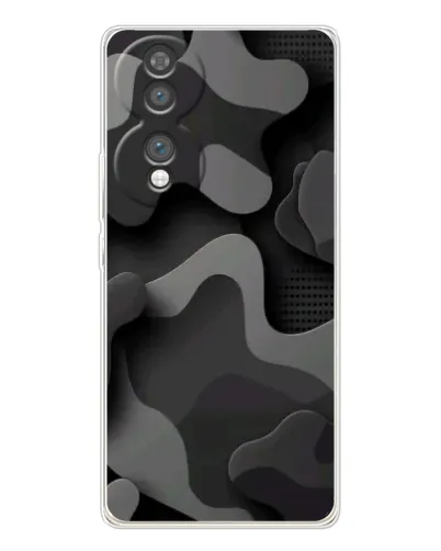 Чехол для Huawei Honor 70 с картинкой «Темный абстрактный камуфляж»