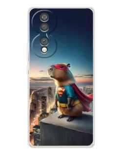 Чехол для Huawei Honor 70 с картинкой «Капи-мен супергерой»