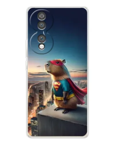 Чехол для Huawei Honor 70 с картинкой «Капи-мен супергерой»