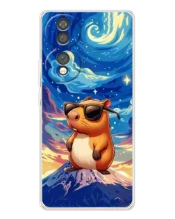 Чехол для Huawei Honor 70 с картинкой «Капибара Ван Гога»