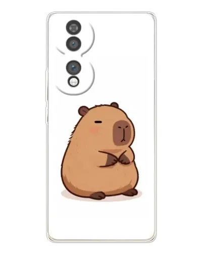Чехол для Huawei Honor 70 с картинкой «Толстенькая капибара»