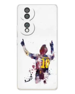 Чохол для Huawei Honor 70 з картинкою «Акварельний Мессі Барселона»