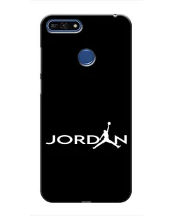 Чехол для Huawei Honor 7A Pro с картинкой «Jordan White Logo»