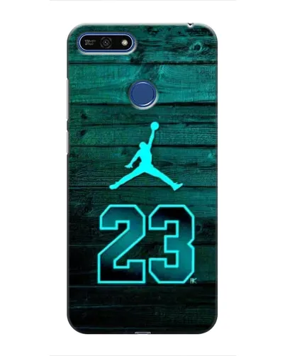 Чехол для Huawei Honor 7A Pro с картинкой «Jordan Cyan 23»