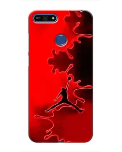 Чехол для Huawei Honor 7A Pro с картинкой «Jordan Red Smoke»
