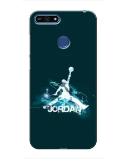 Чехол для Huawei Honor 7A Pro с картинкой «Jordan Blue Fire»
