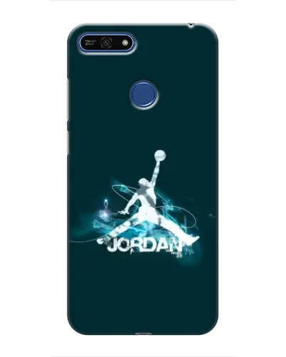 Чехол для Huawei Honor 7A Pro с картинкой «Jordan Blue Fire»