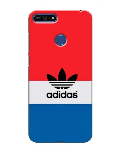 Чехол для Huawei Honor 7A Pro с картинкой «Ретро блоки Adidas»