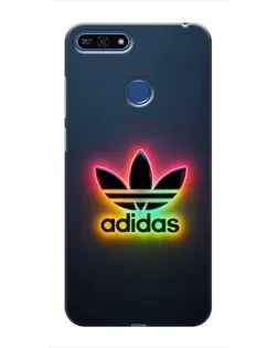 Чехол для Huawei Honor 7A Pro с картинкой «Неоновый Adidas»