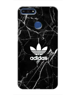 Чехол для Huawei Honor 7A Pro с картинкой «Белый мрамор Adidas»