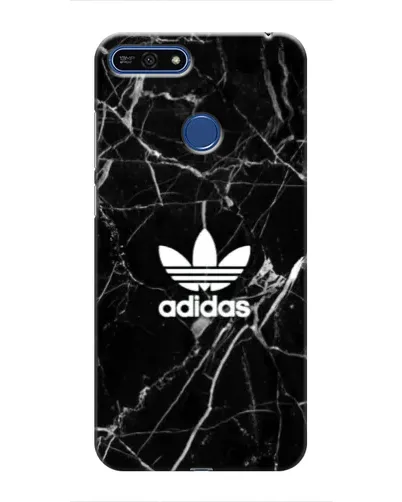 Чехол для Huawei Honor 7A Pro с картинкой «Белый мрамор Adidas»