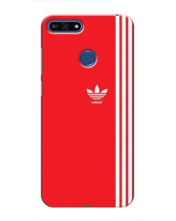 Чехол для Huawei Honor 7A Pro с картинкой «Красный минимализм Adidas»