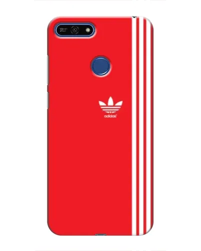 Чехол для Huawei Honor 7A Pro с картинкой «Красный минимализм Adidas»