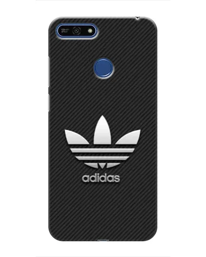 Чехол для Huawei Honor 7A Pro с картинкой «Adidas Карбоновая текстура»