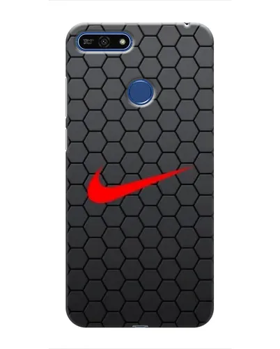 Чехол для Huawei Honor 7A Pro с картинкой «Nike — карбоновая сетка»
