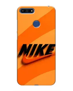 Чехол для Huawei Honor 7A Pro с картинкой «Оранжевый драйв Nike»