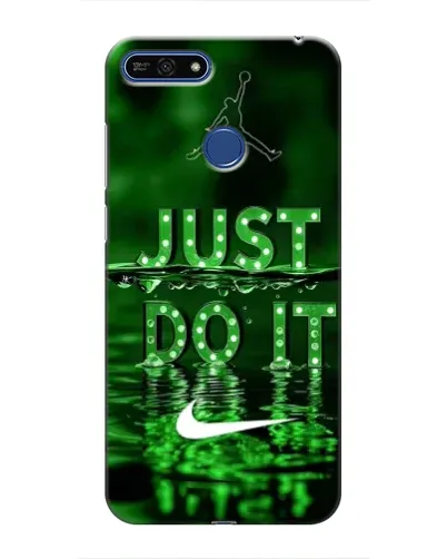 Чехол для Huawei Honor 7A Pro с картинкой «Зеленый неоновый Nike»