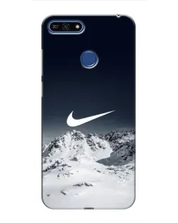 Чехол для Huawei Honor 7A Pro с картинкой «Nike — зимние горы»