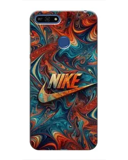 Чехол для Huawei Honor 7A Pro с картинкой «Nike в абстракции»