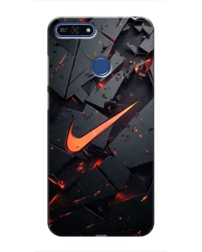 Чехол для Huawei Honor 7A Pro с картинкой «Nike — эффект разломов»