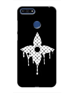 Чехол для Huawei Honor 7A Pro с картинкой «Цветочная монограмма»