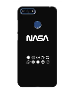 Чехол для Huawei Honor 7A Pro с картинкой «NASA — технический принт»