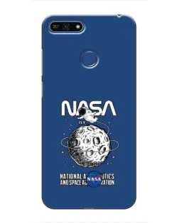 Чехол для Huawei Honor 7A Pro с картинкой «NASA — лунная миссия»