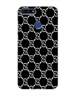 Чехол для Huawei Honor 7A Pro с картинкой «Gucci — сетчатый паттерн»