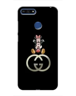 Чехол для Huawei Honor 7A Pro с картинкой «Минни Маус на лого»
