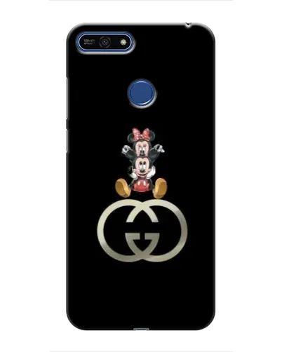 Чехол для Huawei Honor 7A Pro с картинкой «Минни Маус на лого» Чехол для Huawei Honor 7A Pro с картинкой «Минни Маус на лого»