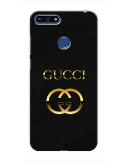Чехол для Huawei Honor 7A Pro с картинкой «Золотой логотип Gucci»