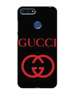 Чехол для Huawei Honor 7A Pro с картинкой «Gucci — красный логотип»