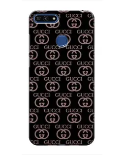 Чехол для Huawei Honor 7A Pro с картинкой «Классическая монограмма Gucci»