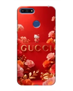 Чехол для Huawei Honor 7A Pro с картинкой «Gucci — золотой сад»