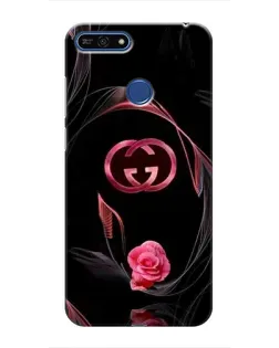 Чехол для Huawei Honor 7A Pro с картинкой «Gucci — неоновая роза»