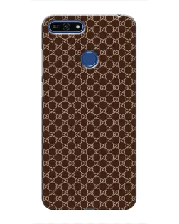 Чехол для Huawei Honor 7A Pro с картинкой «Gucci — шоколадная сетка»