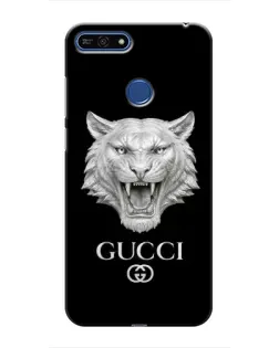 Чехол для Huawei Honor 7A Pro с картинкой «Gucci — серебряный лев»
