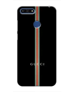 Чехол для Huawei Honor 7A Pro с картинкой «Gucci — строгая линия»