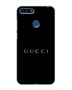 Чехол для Huawei Honor 7A Pro с картинкой «Gucci — неоновый минимализм»