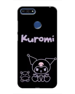 Чохол для Huawei Honor 7A Pro з картинкою «Kuromi — чорний мінімалізм» Чохол для Huawei Honor 7A Pro з картинкою «Kuromi — чорний мінімалізм»