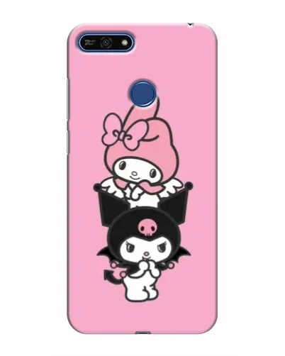 Чехол для Huawei Honor 7A Pro с картинкой «My Melody и Kuromi»