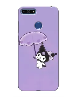 Чехол для Huawei Honor 7A Pro с картинкой «Kuromi с зонтиком»