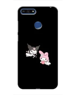Чехол для Huawei Honor 7A Pro с картинкой «My Melody и Kuromi»