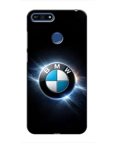 Чехол для Huawei Honor 7A Pro с картинкой «BMW — неоновое сияние»