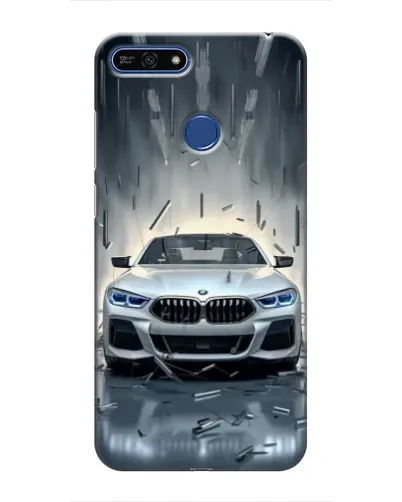 Чехол для Huawei Honor 7A Pro с картинкой «BMW в свете фар»