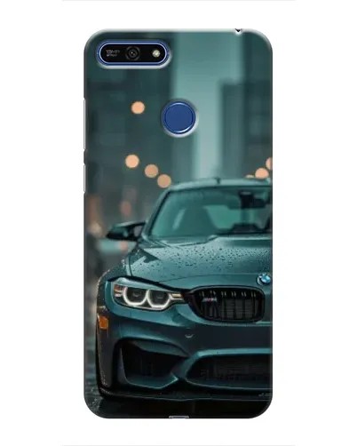 Чехол для Huawei Honor 7A Pro с картинкой «BMW в огнях города»